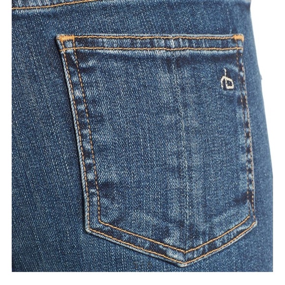 Rag & Bone High Rise Raw Edge Crop Flare Jeans - Picture 5 of 7